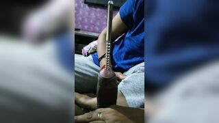 Cock Urethral Sounding by Female