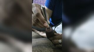 Cock Urethral Sounding by Female