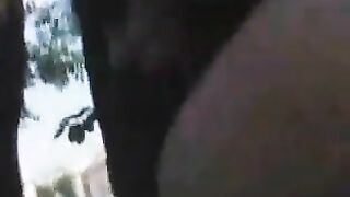 Brunette fucks unknow publicly for money