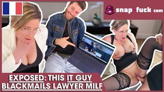 GOTCHA! Watch me fuck the lawyer bitch! SNAP-FUCK.com