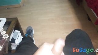 stepsister discovers me masturbating and helps me with great blowjob