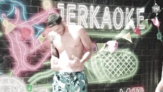 Babes get super wet playing Hawaiian Jerkaoke