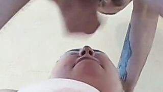 filling her mouth with cum after oral sex