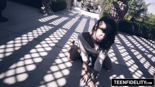 TEENFIDELITY Risky Creampie In Evelin Stone's Young Cunt