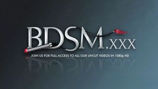 BDSM:Buttplug & cock in the ass - Hard deep Blowjob