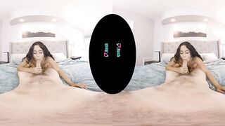 Latina spinner interviewed and fucked in virtual reality
