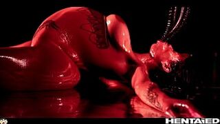 EXORCISM CUMFLATION PORNO - Hot Sexy Demon got Fucked by Alien Priest - Canela Skin