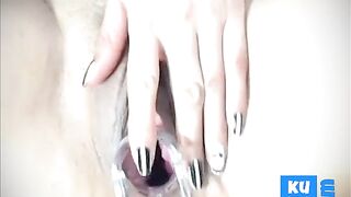 a sensual rose shows us her fleshy gaping pussy