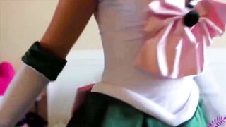 Jupiter has to eat her Squirts after gagged with panties