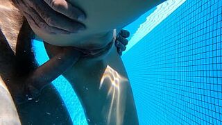 Swimming Pool Sex Skinny Dipping With A Huge Underwater Creampie He Filled My Pussy With Cum