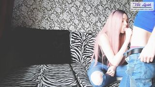 Young Classmate Fucked on a Couch