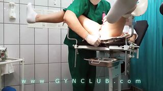 Orgasm therapy on gyno chair