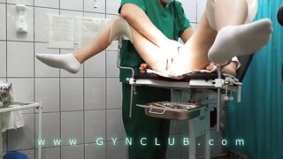 Orgasm therapy on gyno chair