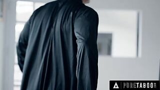 PURE TABOO Innocent Church Girl Tries Anal For The First Time With Perverted Priest