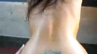 Hot booty gf getting fucked on the balcony