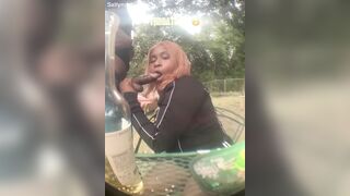 Hood Velma Sucks Dick To Get Glasses Back
