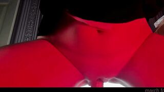 Teen Stepsister Was Caught By Stepdaddy While She Was Masturbating - March Foxie