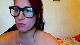 CamSlut gets huge facial and lick cum