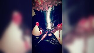 Slut mask bondage session bdsm