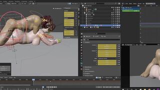 Mei's Invasion first 2H of work on Blender (The Rope Dude)