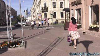 Casting amateur screwed from behind