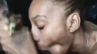 Nasty bitch Sloppy deepthroat bbc blowjob