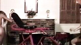 Lesbians with natural tits are up for hard anal toying