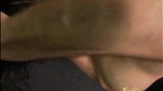 Well-endowed stallion gets hammered by two slutty dominatrix sex bombs