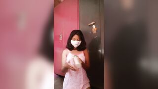 Indian girl tits massage by Herself