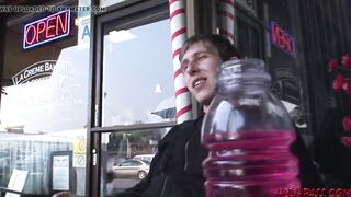 Sexy MILF fucks young dude from the mall