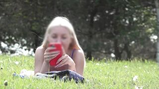 Little dick public flashing in park