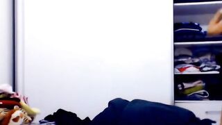 bit tits beauty riding her dildo