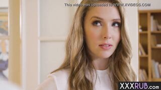 Horny blonde rode clients big cock and enjoyed massage