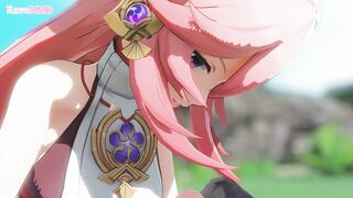 Yae Miko can't resist this Hilichurls Cock! - Marawrs