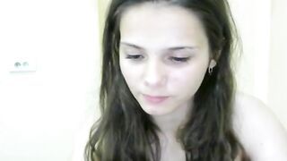 young shy girl on cam
