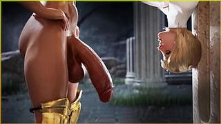 Girl prefers to have her ass and pussy fucked by a futa Milf - 3d futanari anal orgasm