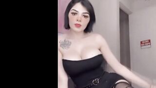 Karely Ruiz showing fans big boobs