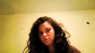 Cute brunette fingers on cam