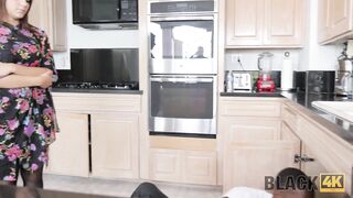 BLACK4K. Beauty cheats on boring husband with sexy plumber who has BBC