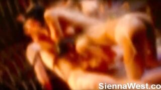 Sienna West fucks a big cock in the shower Alexis Amore