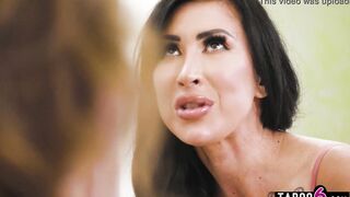 Protective big tits stepsister Lily Lane helps out with his GF problems