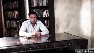 PlainTaboo.com - Sex addicted blonde ride counselors cock