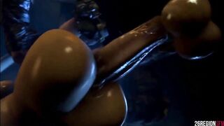 Jill Valentine enjoys big dick (3D Animation)
