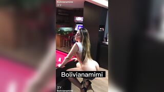 I gave my ass on the pool table... wanna see??.. bolivianamimi