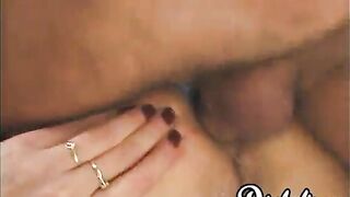 Mature skank DP rammed in hardcore threesome