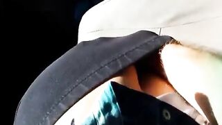 What a Blowjob! Hot Babe Blows In Car Public View!