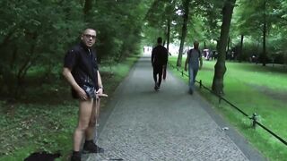CSD Berlin Public flashing next to the Brandenburger Tor