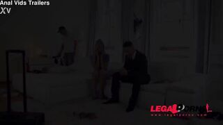 Detectives bang stewardess Eva Parcker up her ass and pussy to the extreme GP634