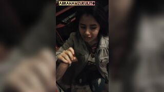 Teen Stops Studying To Bite And Swallow Big Latina Cock