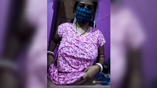 Village aunty shows her full body